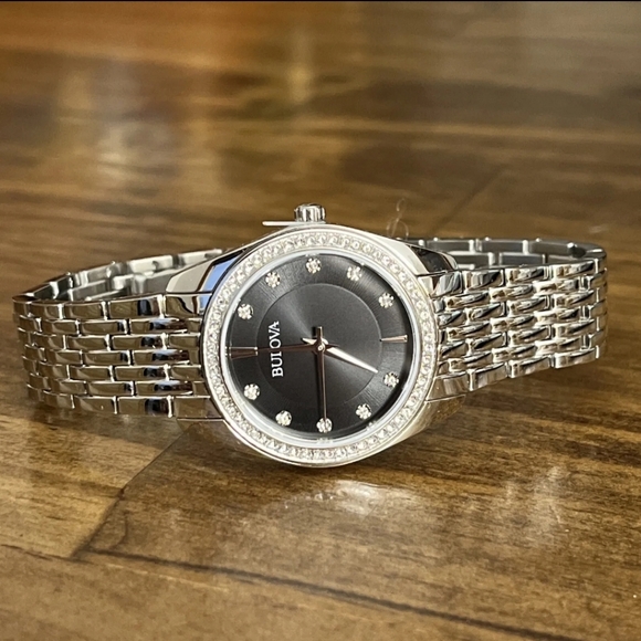 ***BRAND NEW*** Bulova Classic Crystal Stainless Steel Quartz Ladies Watch - Picture 7 of 12